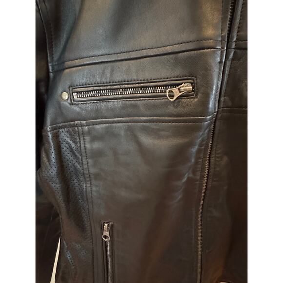 Decrum Women’s Café Racer Real Leather Jacket – Black – Size XL – NWT - Picture 5 of 14